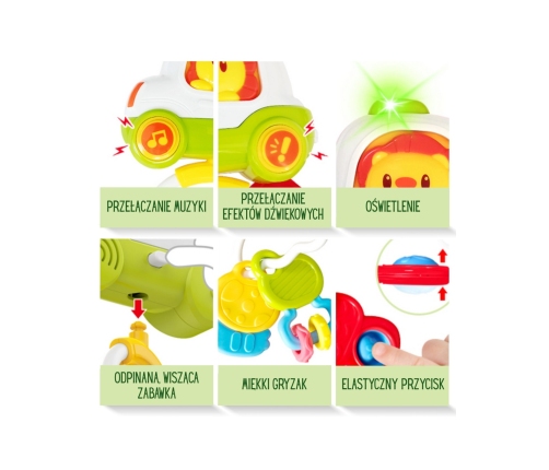 Woopie Baby Zabawka Interaktywna Pilot Samochodzik z Kluczykami Grzechotka Gryzak