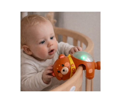 WOOPIE BABY Projektor Gwiazd Rzutnik Lampka Nocna dla Dzieci Miś