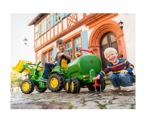 Rolly Toys rollyTanker John Deere cysterna dwuosiowa + pompka