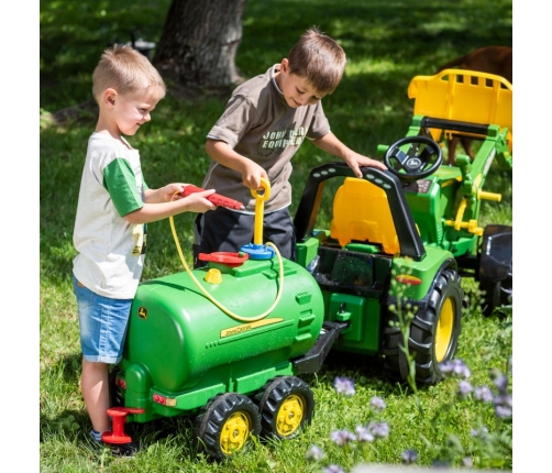 Rolly Toys rollyTanker John Deere cysterna dwuosiowa + pompka