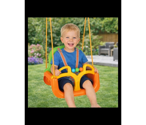 WOOPIE Huśtawka Swing 3w1 Pomarańczowa