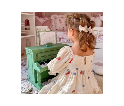 CLASSIC WORLD Pianinko Vintage + Książeczka do Nauki