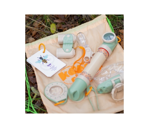 WOOPIE Zestaw Małego Odkrywcy Lornetka Kompas Siatka Na Owady Motyle Latarka