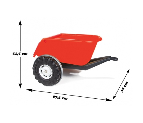 WOOPIE Przyczepka Wywrotka SUPER TARILER Czerwona 35 kg