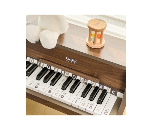 CLASSIC WORLD Drewniane Pianino Klasyczne + Książeczka do Nauki