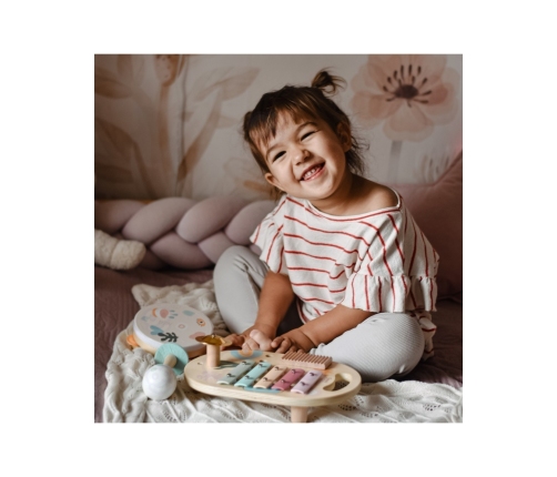 CLASSIC WORLD Zestaw Instrumenty Muzyczne dla Dzieci Cymbałki Bębenek Grzechotka  5 el.