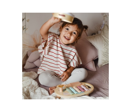 CLASSIC WORLD Zestaw Instrumenty Muzyczne dla Dzieci Cymbałki Bębenek Grzechotka  5 el.