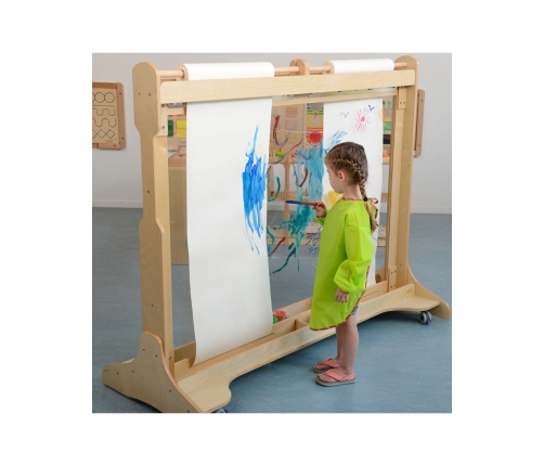 MASTERKIDZ Ogromna Drewniana Sztaluga Okienna Do Malowania