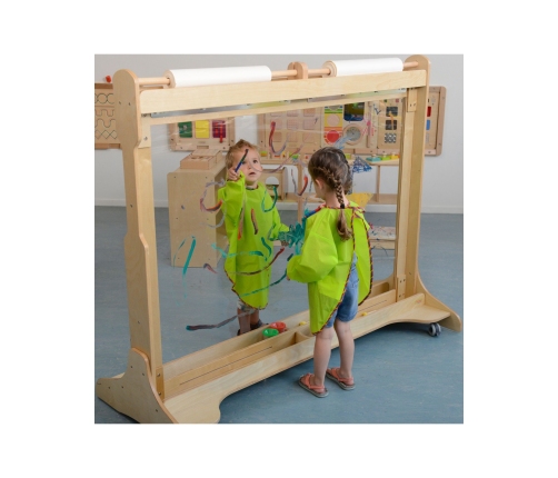 MASTERKIDZ Ogromna Drewniana Sztaluga Okienna Do Malowania