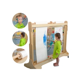 MASTERKIDZ Ogromna Drewniana Sztaluga Okienna Do Malowania