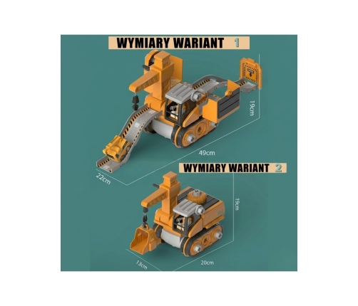 WOOPIE Mega Plac Budowy 5w1 Zestaw XXL do Skręcania DIY