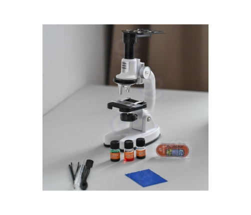 WOOPIE Mikroskop Cyfrowy LED Przybliżenie do 1200x Zestaw XXL z Adapterem do Smartfona