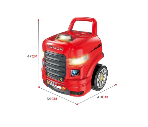 WOOPIE Wielka Ciężarówka Zestaw do Składania Montażu + Akcesoria 61 el.