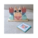 TOOKY TOY Krab Układanka Drewniana Stosy Klocki Bloki Pastelowy