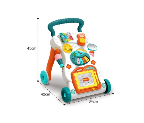 WOOPIE BABY Grający Chodzik z Znikopisem