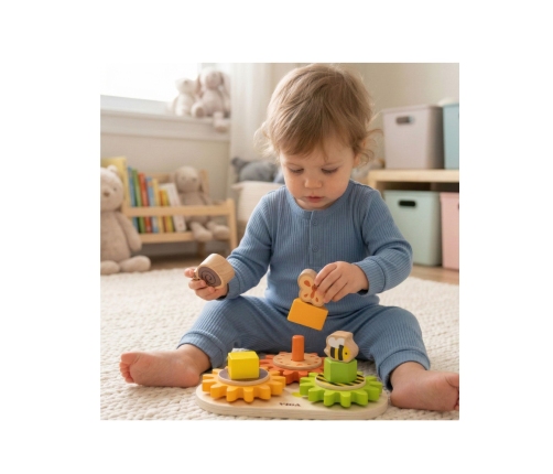 VIGA Drewniany Sorter Koła Zębate 