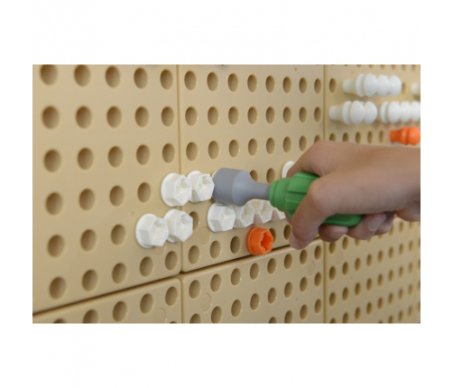 MASTERKIDZ Zestaw Narzędzia Z Wkrętarką 8 Elementów Do Tablicy Naukowo-Kreatywnej STEM