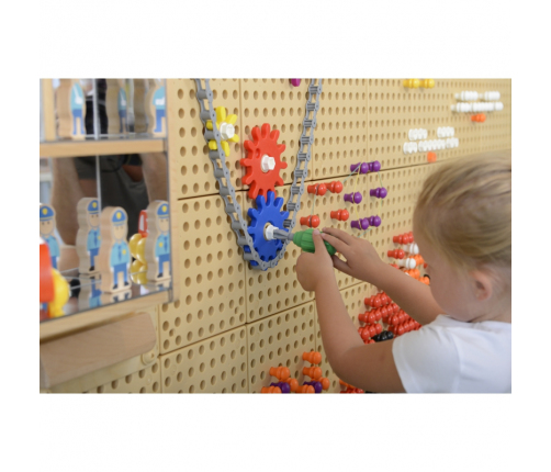 MASTERKIDZ Zestaw Narzędzia Z Wkrętarką 8 Elementów Do Tablicy Naukowo-Kreatywnej STEM