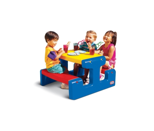 Little tikes Ogromny stół piknikowy Stolik niebieski