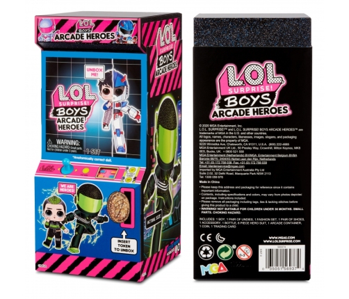 L.O.L Surprise Boys Arcade Heroes Bhaddie Bro lalka w automacie do gier