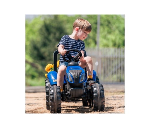 FALK Traktor na Pedały New Holland Duży z Przyczepką od 3 lat