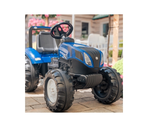 FALK Traktor na Pedały New Holland Duży z Przyczepką od 3 lat