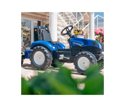 FALK Traktor na Pedały New Holland Duży z Przyczepką od 3 lat
