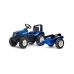 FALK Traktor na Pedały New Holland Duży z Przyczepką od 3 lat