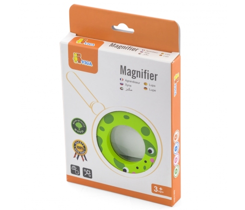 VIGA Drewniana Lupa Dla Dzieci Żabka