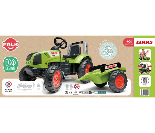 FALK Трактор с педалями с прицепом