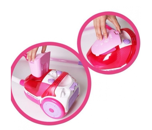 WOOPIE Odkurzacz dla Dzieci z Funkcją Wciągania Różowy