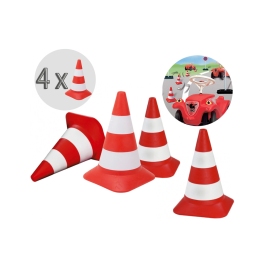 BIG Pachołki drogowe Zestaw 4 pachołków
