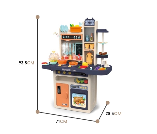 WOOPIE Duża Interaktywna Kuchnia z Obiegiem Wody Dla Dzieci 65 akc