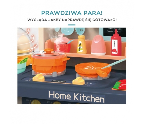 WOOPIE Duża Interaktywna Kuchnia z Obiegiem Wody Dla Dzieci 65 akc