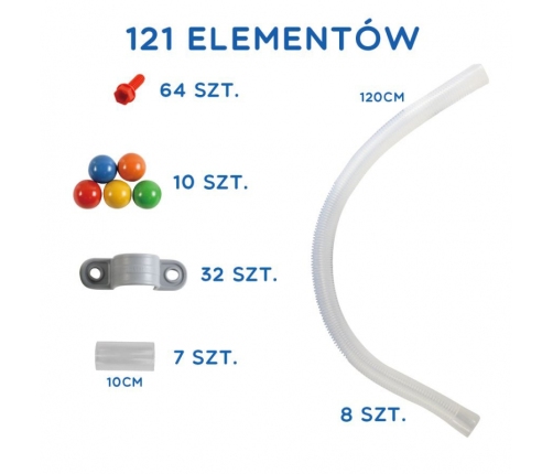 MASTERKIDZ System Rur Do Tablicy STEM 121 elementów