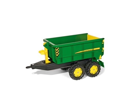 Rolly Toys duża Dwuosiowa Przyczepa John Deere Wywrotka