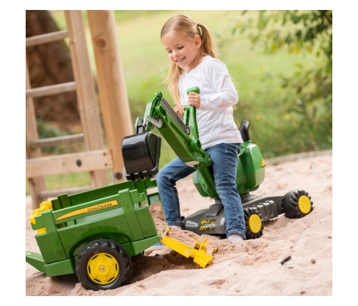 Трактор-каталка Rolly Toys RollyDigger John Deere Green