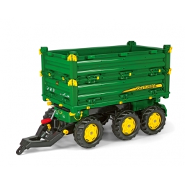 Rolly Toys rollyMulti Trailer -  Przyczepa Wywrotka Rolly Multi John Deere 3 osiowa