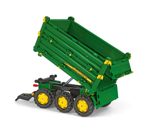 Rolly Toys rollyMulti Trailer -  Przyczepa Wywrotka Rolly Multi John Deere 3 osiowa