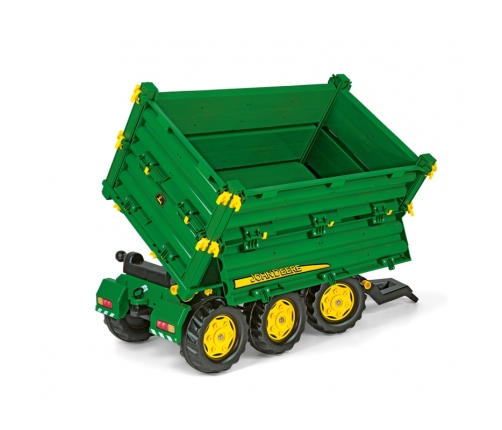 Rolly Toys rollyMulti Trailer -  Przyczepa Wywrotka Rolly Multi John Deere 3 osiowa