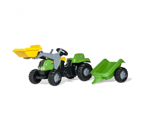 Rolly Toys rollyKid-X Traktor na pedały z Łyżką i Przyczepą