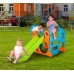 FEBER Duży Plac Zabaw Activity Center Zjeżdżalnia 100 cm Ścianka Wspinaczkowa Kształty