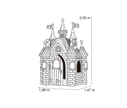 FEBER Bērnu dārza mājiņa Princeses pils