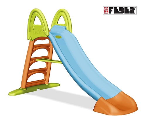 FEBER Duża Zjeżdżalnia Ogrodowa Ze Ślizgiem Wodnym 190 cm
