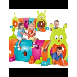 FEBER Duży Tunel dla dzieci Gąsienica XXL Modułowy Plac Zabaw