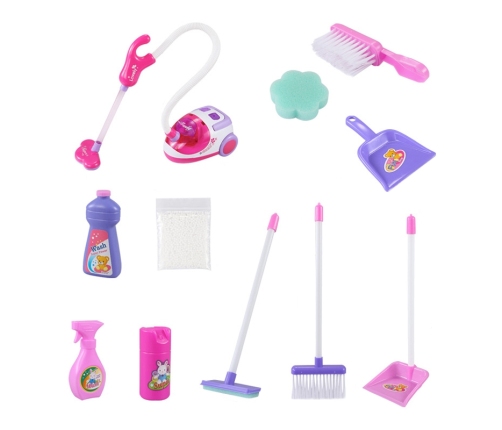 WOOPIE Zestaw do Sprzątania Wózek Odkurzacz Funkcja Ssania + 11 Akc.