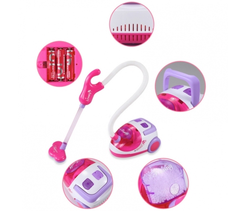 WOOPIE Zestaw do Sprzątania Wózek Odkurzacz Funkcja Ssania + 11 Akc.