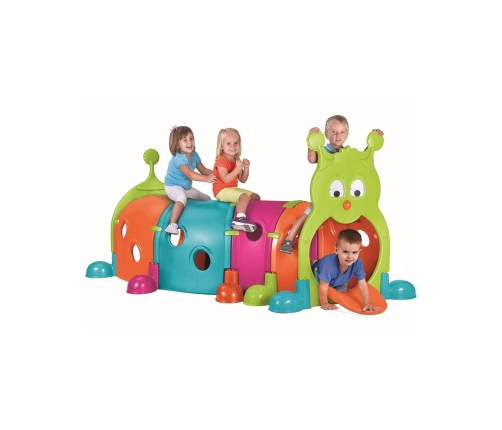 FEBER Duży Tunel dla dzieci Gąsienica XXL Modułowy Plac Zabaw