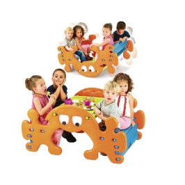 FEBER 2w1 Duży Stolik Piknikowy - Bujak Huśtawka Ghost