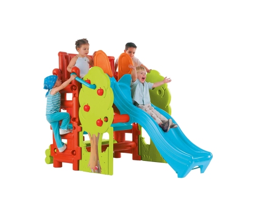 FEBER Plac Zabaw ze Zjeżdżalnią i Stolikiem Wood House